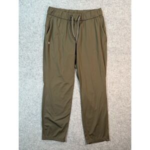 G Gradual Womens Olive Green Hiking Travel Athletic Pants Size Large Drawstring